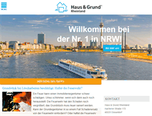 Tablet Screenshot of hausundgrund-rheinland.de
